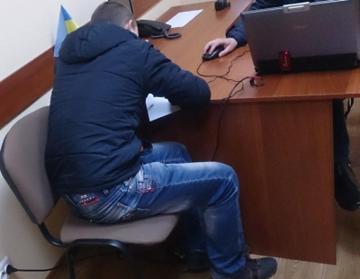 Задержанный злоумышленник Задержанный злоумышленник