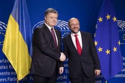 Стало известно, о чем Порошенко говорил с Шульцем в Брюсселе