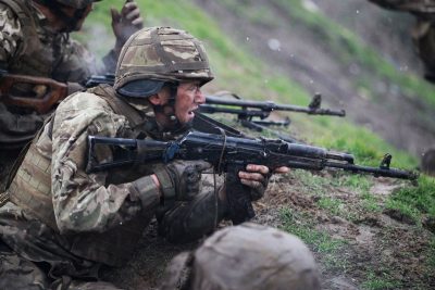 Украинский военный, иллюстрация Украинский военный, иллюстрация