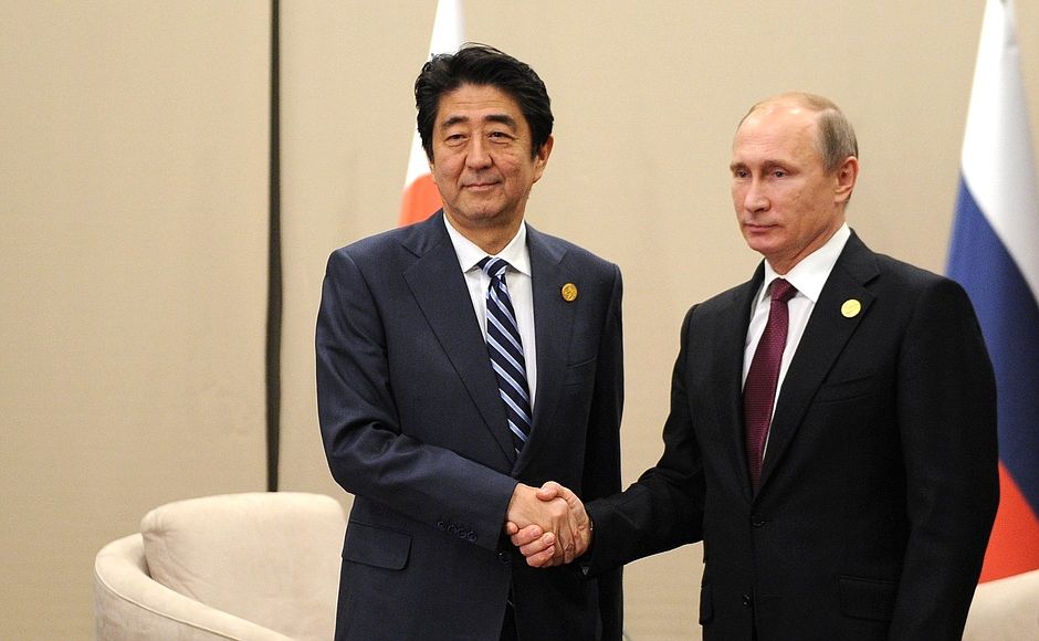 Владимир Путин, Синдзо Абэ Владимир Путин, Синдзо Абэ