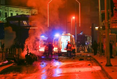 Последствия взрыва в Стамбуле Последствия взрыва в Стамбуле