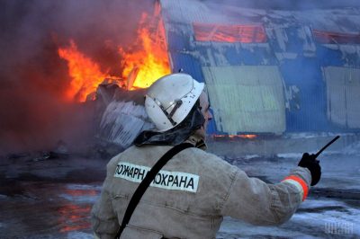 Пожарный в Луганске Пожарный в Луганске