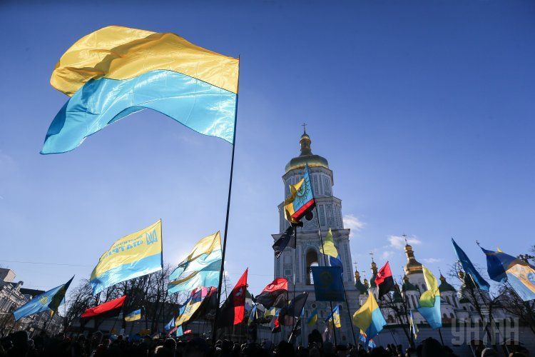 В Киеве отметили День Соборности В Киеве отметили День Соборности