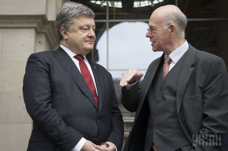 Президент Украины Петр Порошенко и президент Бундестага ФРГ Норберт Ламмерт