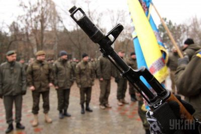 Украинские военные в зоне АТО