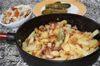 Картошка с салом Картошка с салом