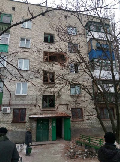 Разрушения в Авдеевке