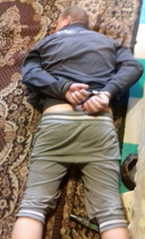 Задержанный злоумышленник Задержанный злоумышленник