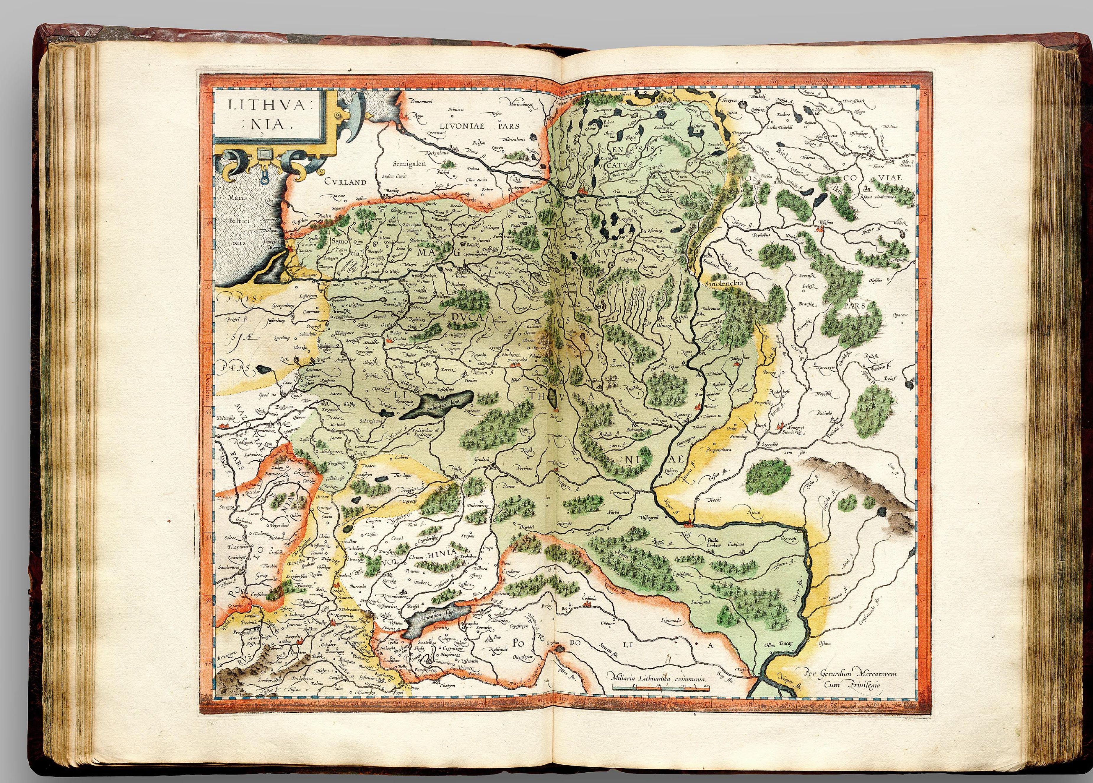 Атлас Меркатора. Карта Великого князівства Литовского Атлас Меркатора. Карта Великого князівства Литовского