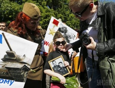 Акция "Бессмертный полк" в Киеве
