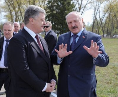 Петр Порошенко и Александр Лукашенко.