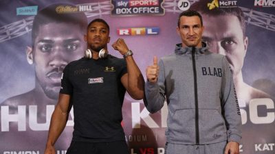 Владимир Кличко и Энтони Джошуа.