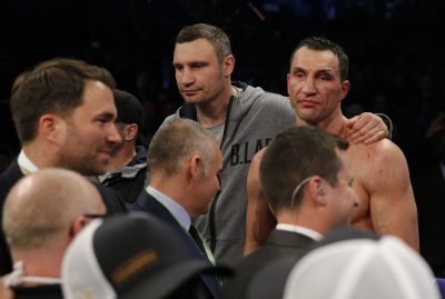 Владимир Кличко  и Энтони Джошуа.