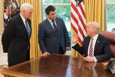 Климкин во время встречи с президентом США Климкин во время встречи с президентом США