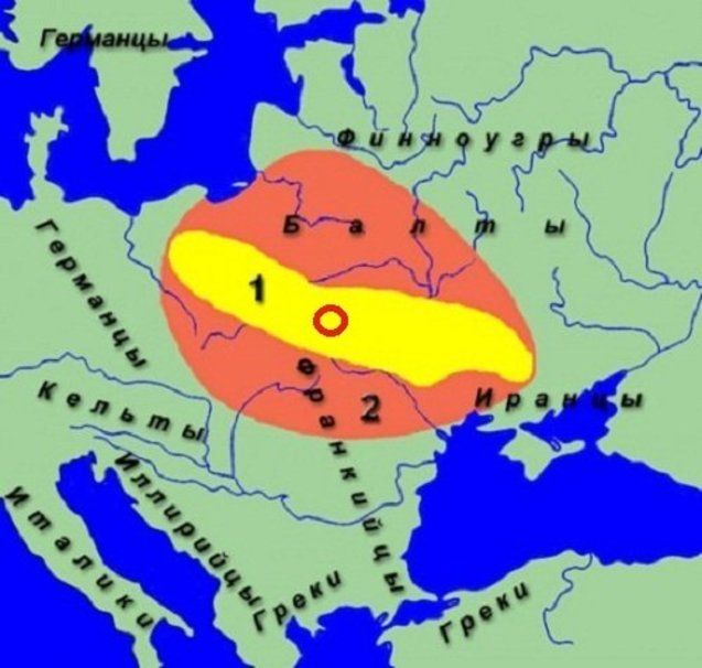 Прабатьківщина слов’ян у ІІІ-ІІ ст. до н.е. і раннє слов’янство початку І тис.н.е. (за даними науки) Прабатьківщина слов’ян у ІІІ-ІІ ст. до н.е. і раннє слов’янство початку І тис.н.е. (за даними науки)