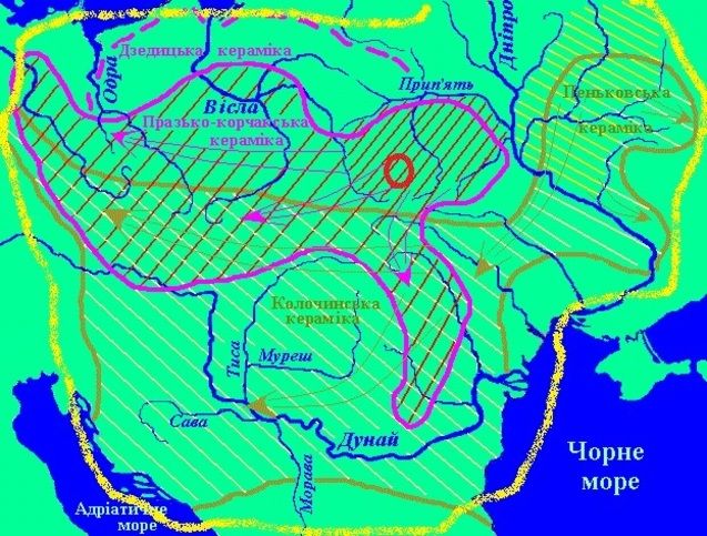 Слов’янська археологія V-VIII ст. н.е. (за Сєдовим) Слов’янська археологія V-VIII ст. н.е. (за Сєдовим)