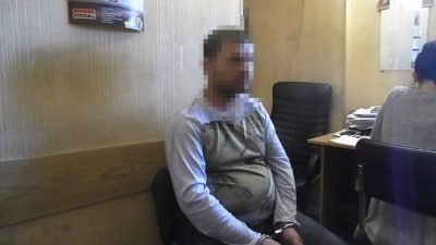 Задержанный злоумышленник Задержанный злоумышленник