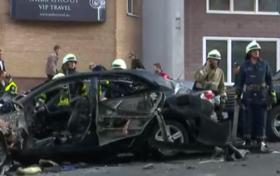 Взрыв авто на Бессарабке в Киеве, иллюстрация.