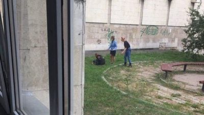 Попытка самоубийства в Киеве. Возле КПИ парень перерезал себе горло