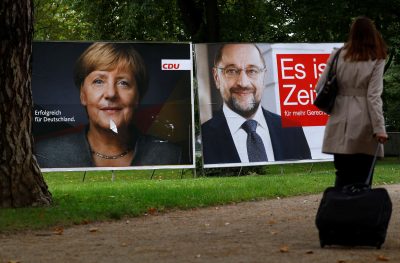 Меркель и Шульц — главные соперники на выборах.