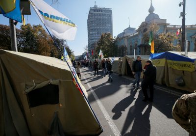Палаточный городок в центре Киева, иллюстрация Палаточный городок в центре Киева, иллюстрация