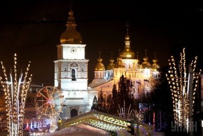 Киев, София, Елка, огни Киев, София, Елка, огни