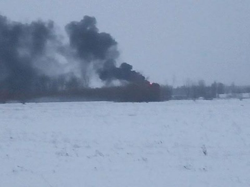 Масштабный пожар на нефтебазе под Киевом, опубликовано фото