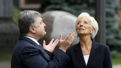 Порошенко, Лагард, МВФ