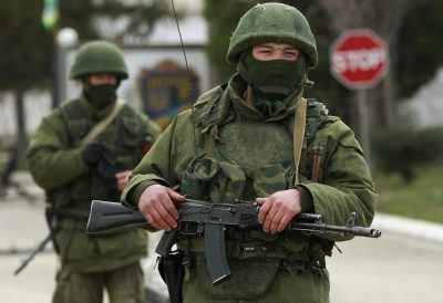 Российские оккупанты в Крыму