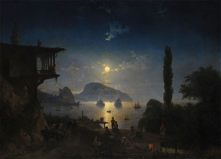 Одна из потерянных картин — "Лунная ночь" Айвазовского Одна из потерянных картин — "Лунная ночь" Айвазовского