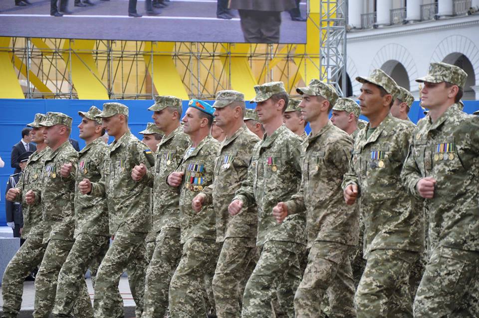 Ветераны АТО на Майдане Ветераны АТО на Майдане