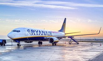Ryanair, авиакомпания, самолет Ryanair, авиакомпания, самолет