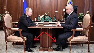"Комплект мебели "маленький тиран": сеть рассмешили странные кресла в кабинете Путина, фото