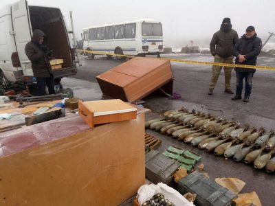 СБУ опубликовало видео с перевозкой оружия и задержанием Рубана