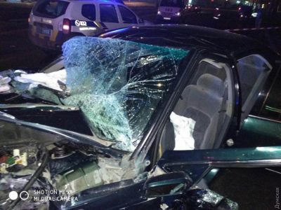 ДТП в Одессе. Toyota сбила пешеходов и врезалась в столб, есть погибшие и пострадавший