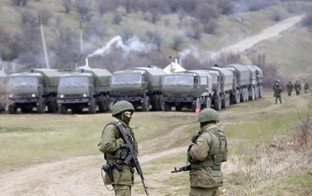 Россиские военые в Крыму Россиские военые в Крыму