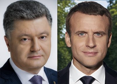 Порошенко и Макрон поговорили о миротворцах на Донбассе, антикоррупционном суде и узниках Кремля