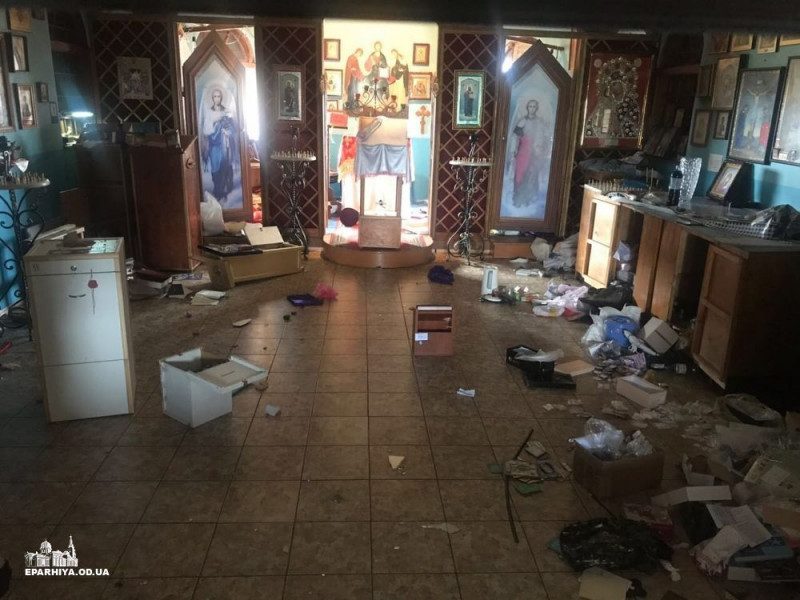 В Одессе разгромили церковь УПЦ МП, опубликованы фото