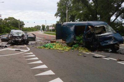 В Чернигове произошло кровавое смертельное ДТП, фото с места происшествия
