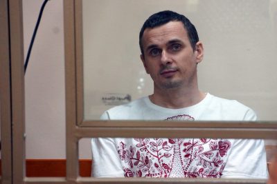 Олег Сенцов в зале суда