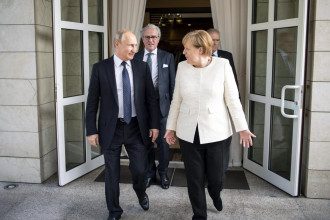 Ангела Меркель и Владимир Путин, май 2018 года