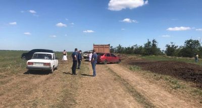 Куриный помет на открытом грунте издает зловонный запах