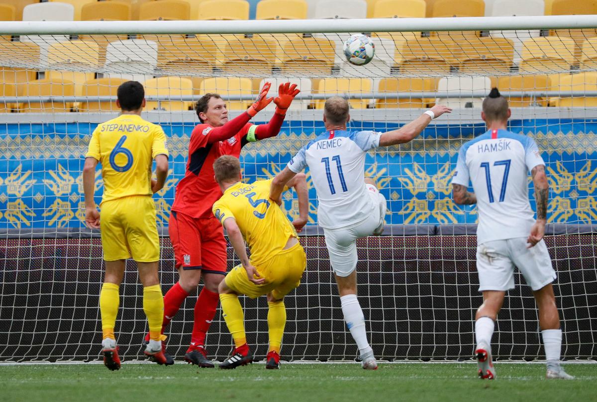Украина обыграла Словакию в матче Лиги наций