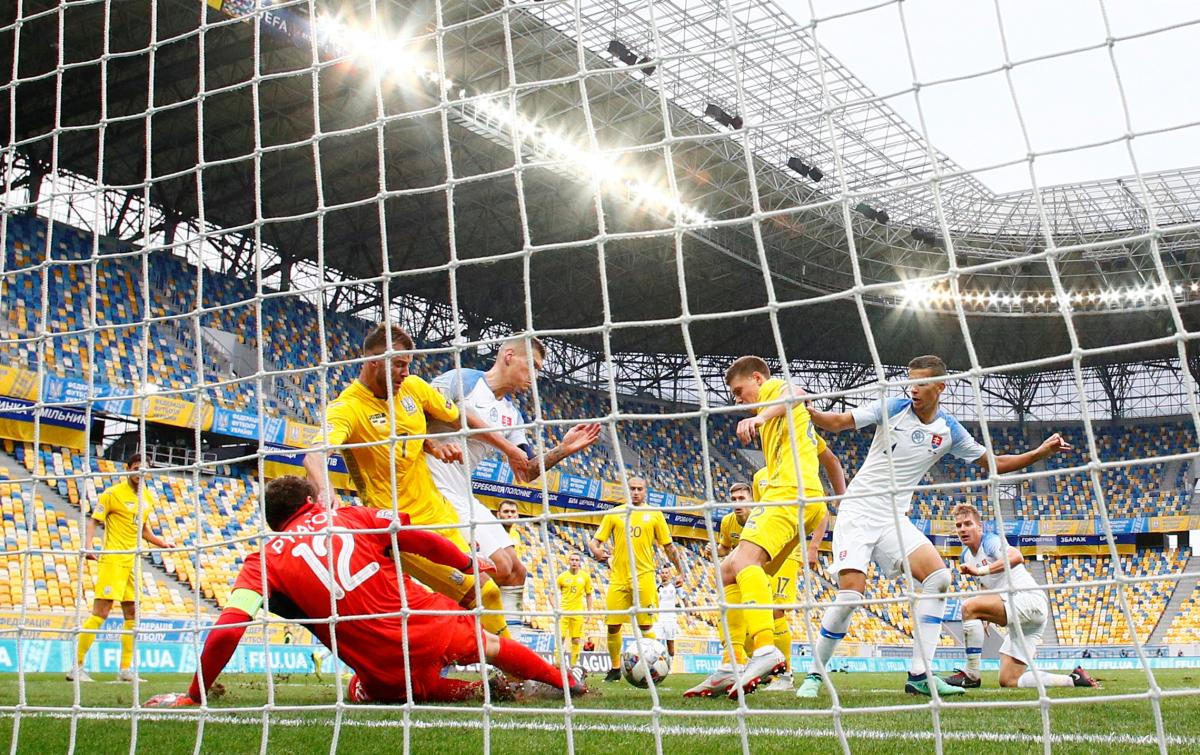 Украина обыграла Словакию в матче Лиги наций
