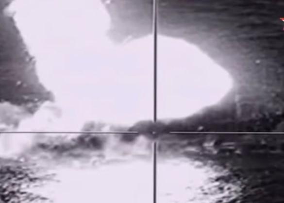 Удар по мишени ракетов Х-35У Удар по мишени ракетов Х-35У