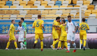СМИ узнали, что в первом тайме матча Украина — Словакия был спущен мяч