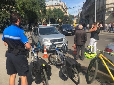 "Пошел вон, козел безрогий, гнида": львовянка на джипе сбила полицейского