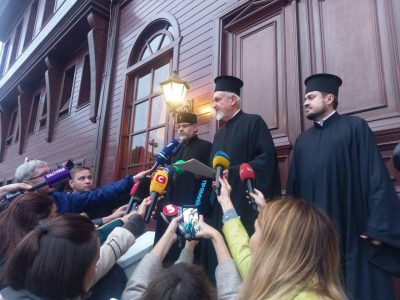 Представители Вселенского патриархата / 5 канал Представители Вселенского патриархата / 5 канал
