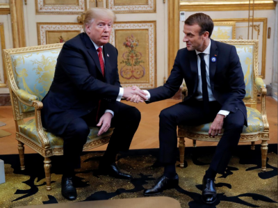 "Положил руку на колено": Макрон успокоил Трампа в вопросе создания общеевропейской армии