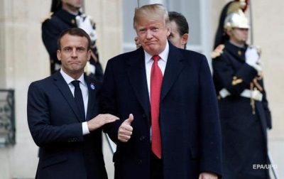 Трамп и Макрон